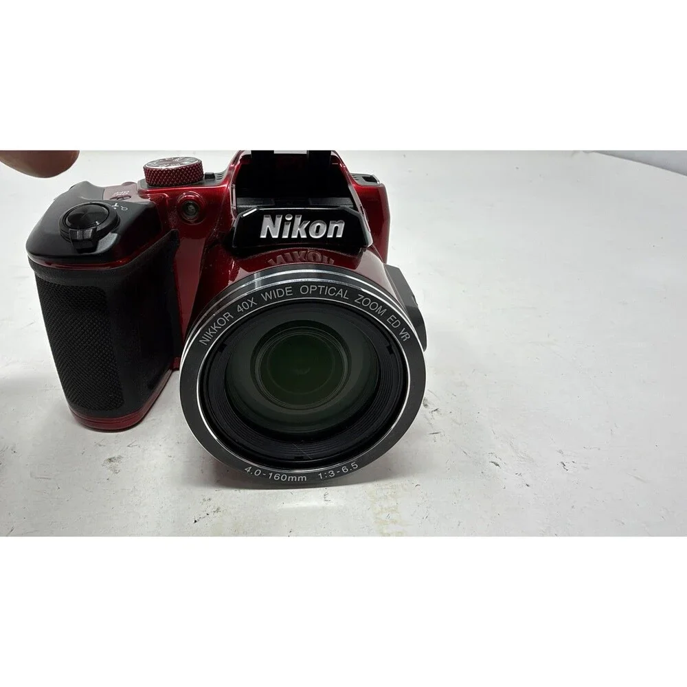 Nikon Coolpix B500 Digital Camera Red 16MP Tilt LCD HD Video 40x Zoom